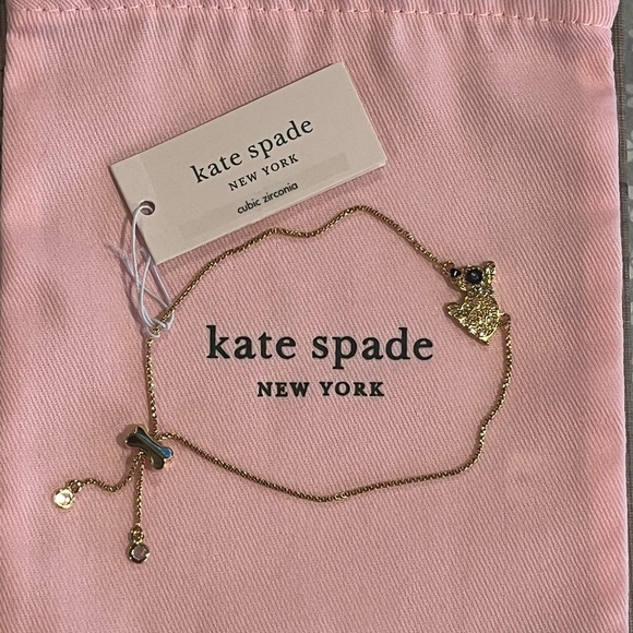 kate spade Jewelry - Kate Spade Gold Tone Milo Dog Adjustable Bracelet new with dust bag